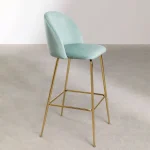 sgabello-alto-in-velluto-dorato