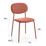sedia-carmen-crt-teja-coral-red-dimensioni